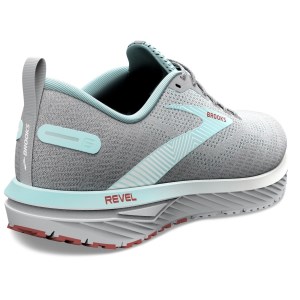 Brooks Revel 6 - Womens Running Shoes - Oyster Mushroom/Alloy/Blue