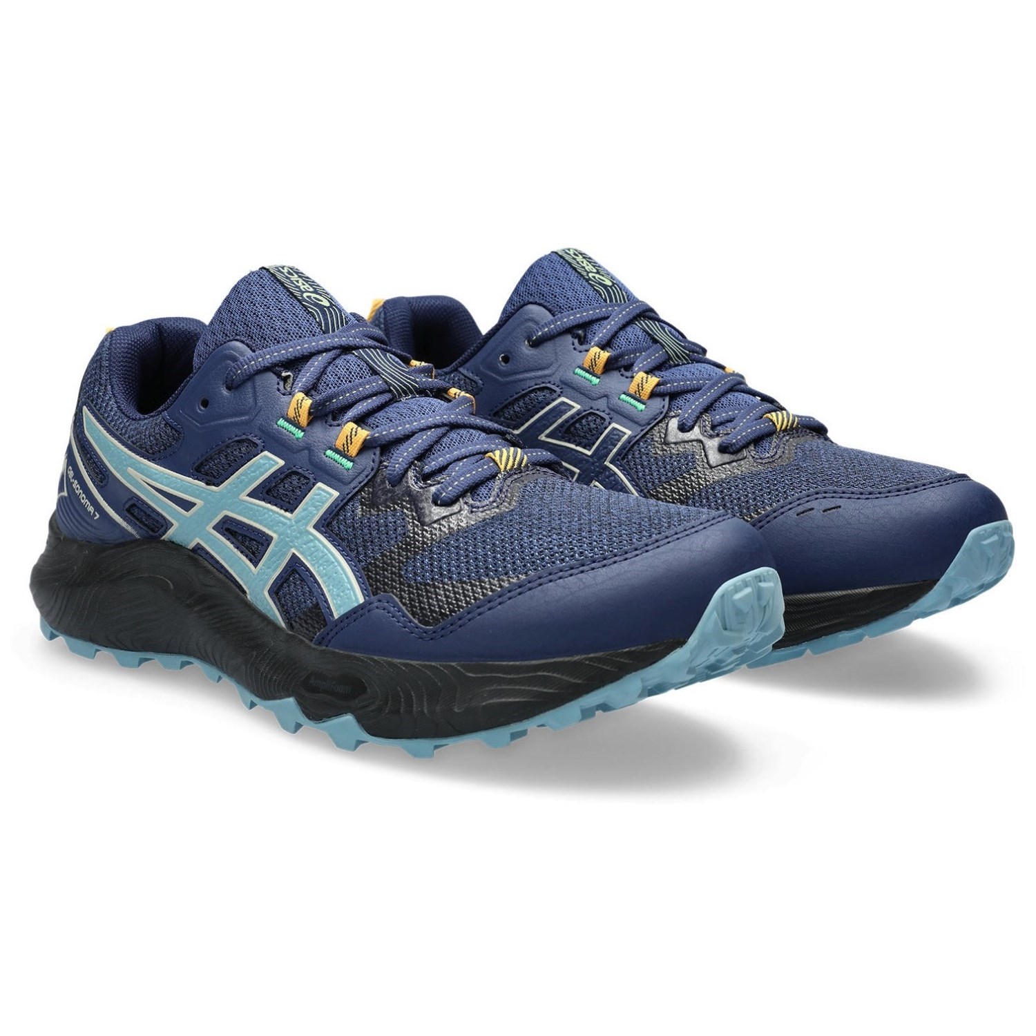 Asics Gel Sonoma 7 - Mens Trail Running Shoes - Deep Ocean/Gris Blue ...