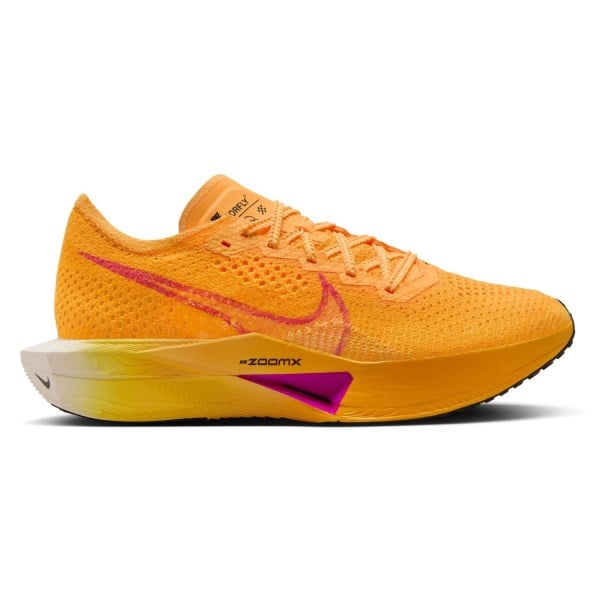 Nike ZoomX Vaporfly Next% 3 - Womens Road Racing Shoes - Laser Orange/Citron Pulse/Sail/Hyper Violet
