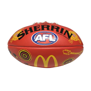 Sherrin Indigenous McDonalds 2022 AFL Mini Football - Red