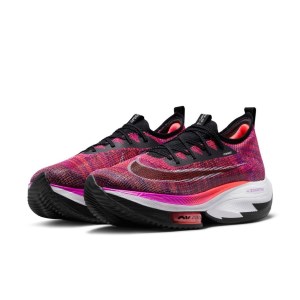 Nike Air Zoom Alphafly NEXT% Flyknit - Mens Running Shoes - Hyper Violet/Black/Flash Crimson