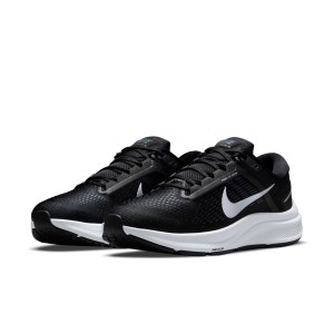 Nike Air Zoom Structure 24 - Mens Running Shoes - Black/Metallic Silver/Off Noir