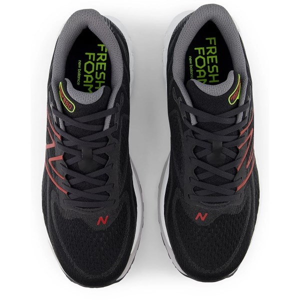 New Balance Fresh Foam X 880v13 - Mens Running Shoes - Black/Red Brick