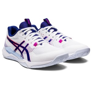 Asics Gel Tactic - Womens Indoor Court Shoes - White/Dive Blue