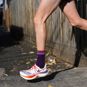 Shyu Half Crew Racing Socks - Purple/Grape/Crimson