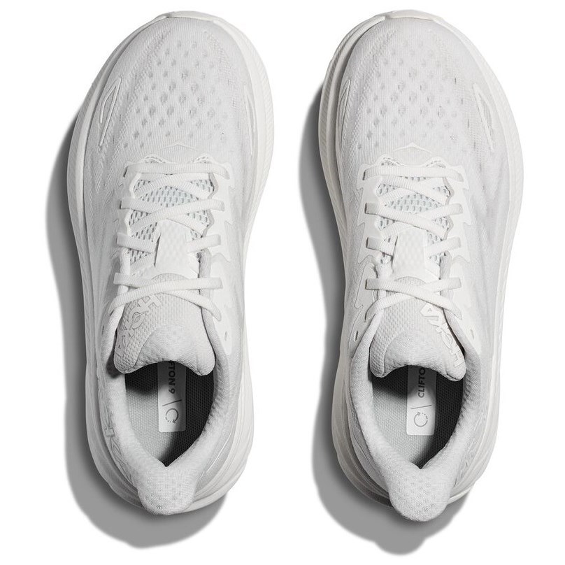 Hoka Clifton 9 - Womens Running Shoes - White/White | Sportitude