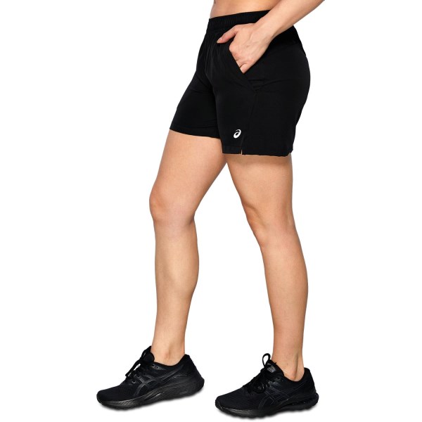 Asics 6 Inch Womens Running Shorts - Performance Black