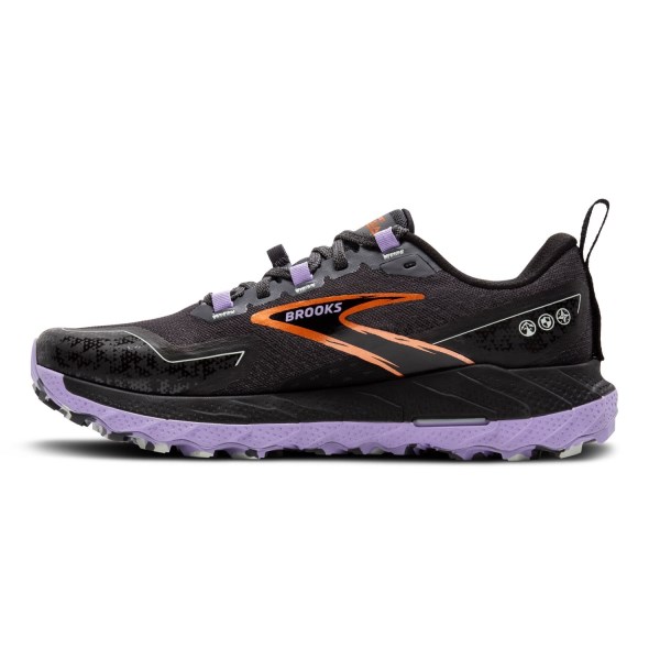 Brooks Cascadia 18 - Womens Trail Running Shoes - Ebony/Lavender/Copper