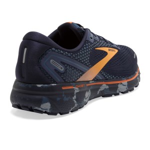 Brooks Ghost 14 - Mens Running Shoes - Camo Navy/Grey/Orange