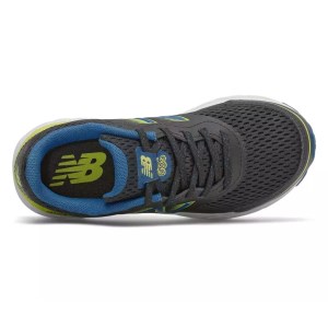 New Balance 680v6 - Kids Running Shoes - Black/Oxygen Blue/Sulphur Yellow
