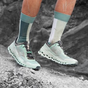 On Cloudultra - Womens Trail Running Shoes - Moss/Eclipse