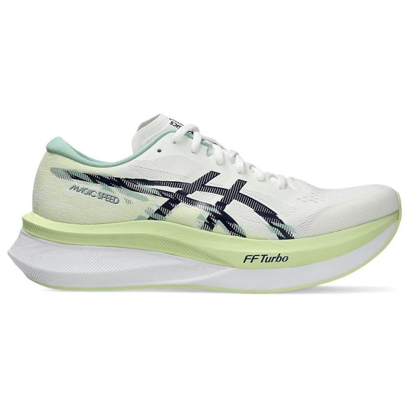 Asics Magic Speed 4 - Mens Road Racing Shoes - White/Blue Expanse