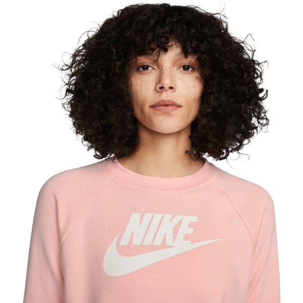 Nike Sportswear Essential Fleece Crew Womens Sweatshirt - Atmosphere/White