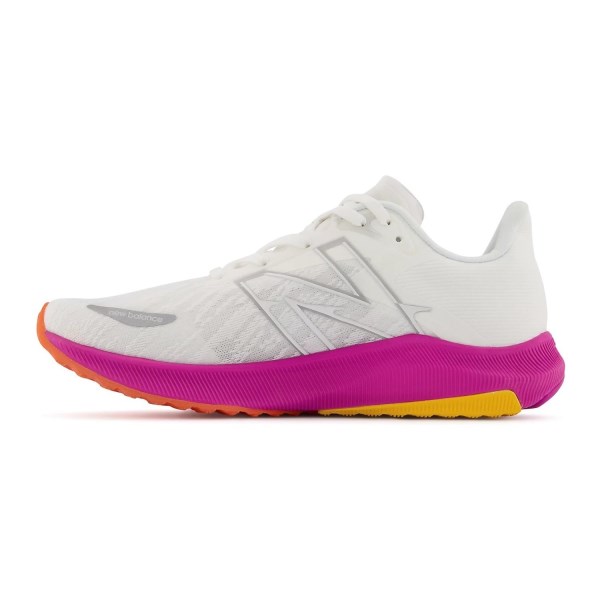 New Balance FuelCell Propel v3 - Womens Running Shoes - White/Magenta Pop/Vibrant Orange
