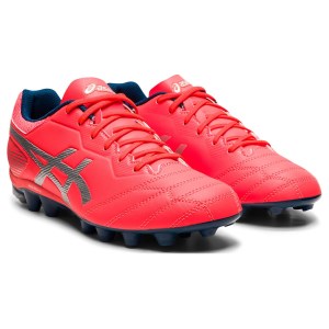 Asics DS Light JR GS - Kids Football Boots - Flash Coral/Pure Silver