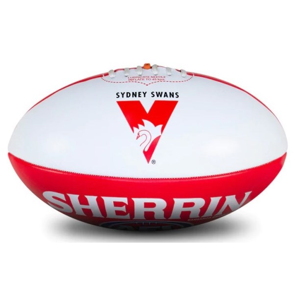 Sherrin Sydney Swans Autograph Football - Size 3 - Red/White