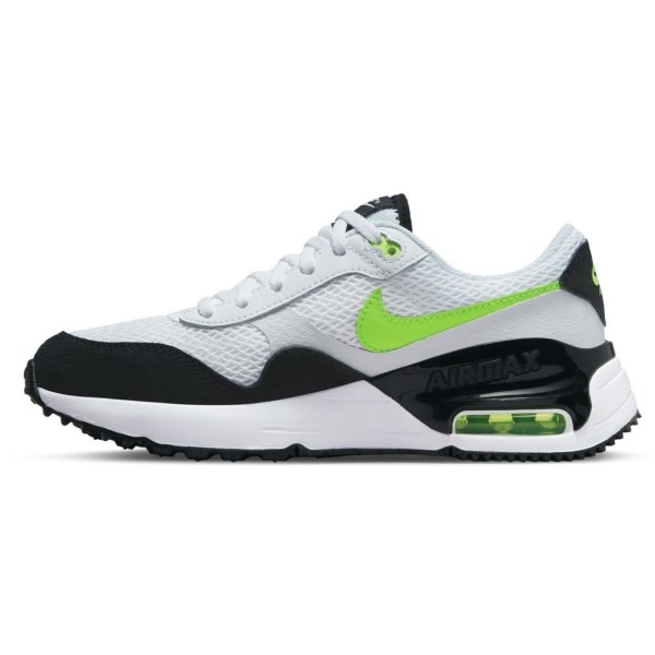 Nike Air Max SYSTM GS - Kids Sneakers - White/Black Volt/Pure Platinum
