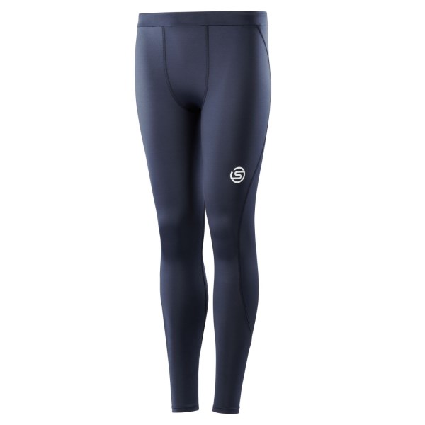 Skins Series-1 Youth Kids Compression Long Tights - Navy