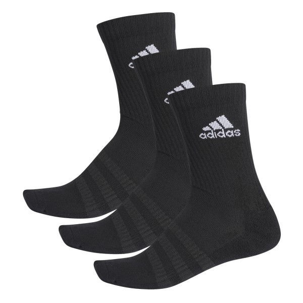 Adidas Cushion Crew Socks - 3 Pairs - Black/White