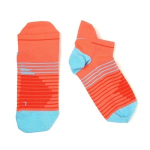 Nike Dri-Fit Lightweight No-Show Running Socks Unisex - Light Orange/Blue