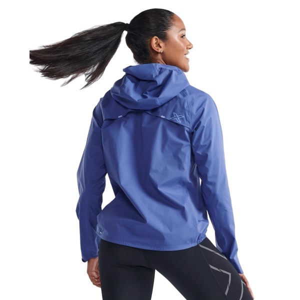 2XU Ignition Shield Womens Running Jacket - Marlin/Hydrangea Reflective