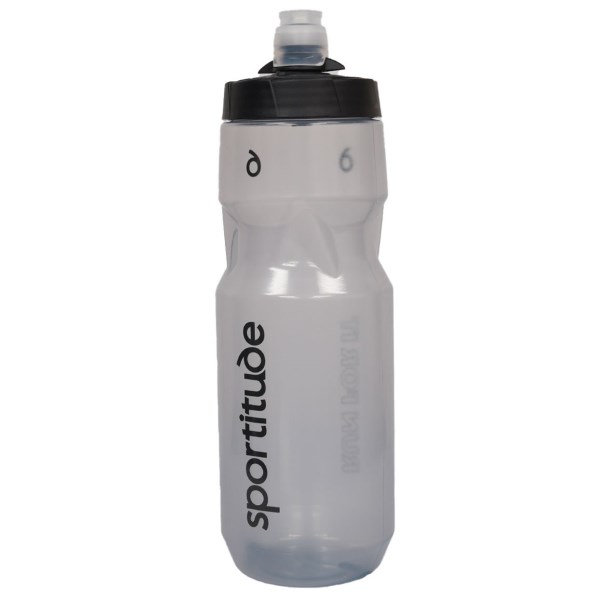 Sportitude Thirst Blast BPA Free Lockable Water Bottle 710ml - Clear/Grey