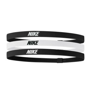 Nike Elastic Sports Headbands 2.0 - 3 Pack - Black/White/Black