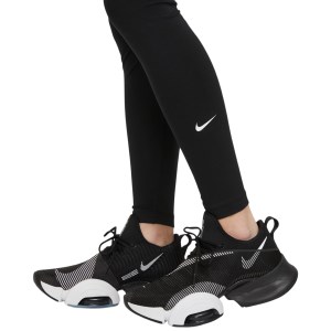 Nike Dri-Fit One Mid-Rise Womens Training Tights - Black/White