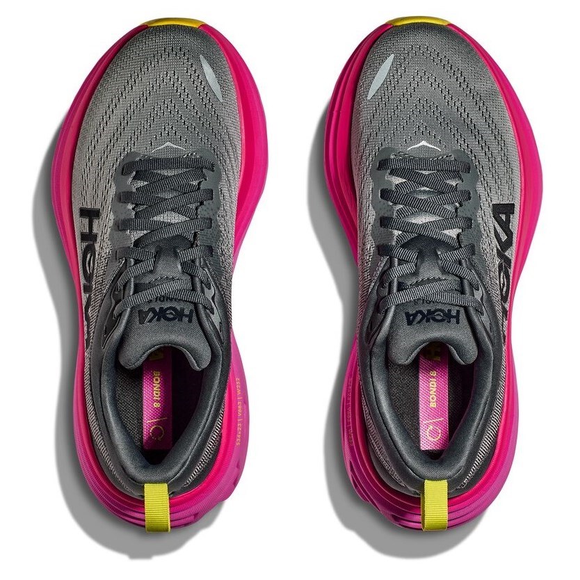 Hoka Bondi 8 - Womens Running Shoes - Castlerock/Strawberry | Sportitude