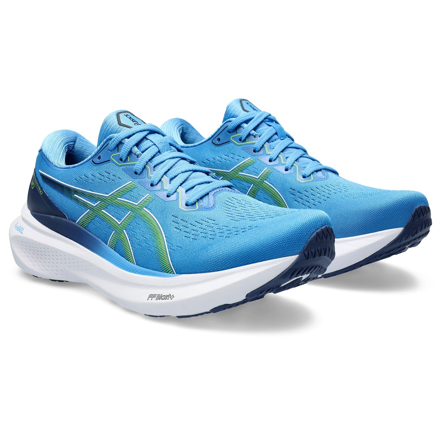 Asics Gel Kayano 30 - Mens Running Shoes - Waterscape/Electric Lime ...