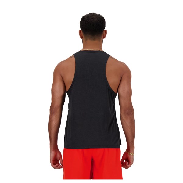 New Balance Mens Running Athletics Singlet - Black