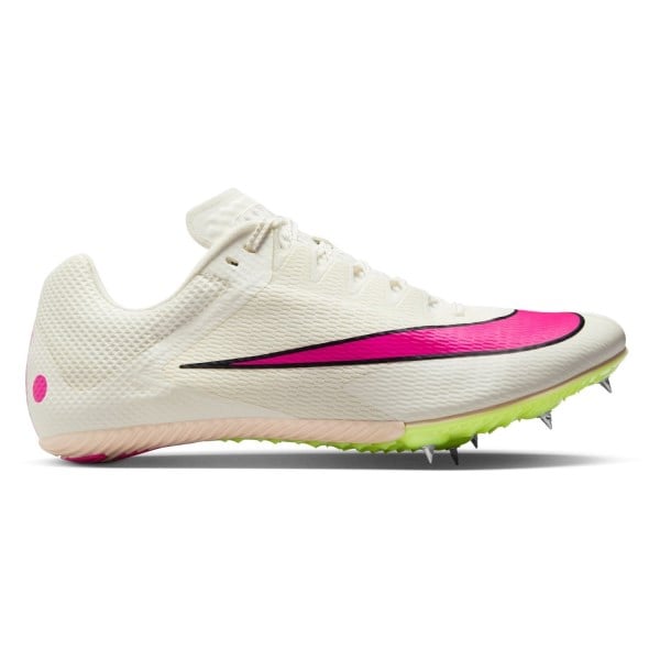 Nike Zoom Rival - Unisex Sprint Spikes - Sail/Fierce Pink/Light Lemon