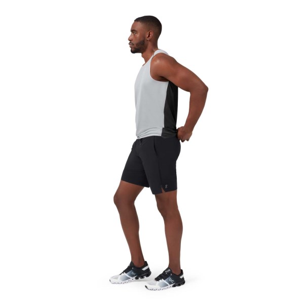 On Running Hybrid Mens Running Shorts - Black