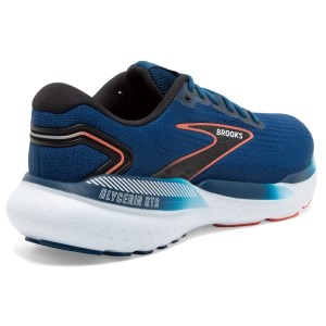 Brooks Glycerin GTS 21 - Mens Running Shoes - Blue Opal/Black/Nasturtium