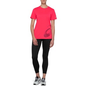 Asics Core Graphic Womens Training T-Shirt - Diva Pink