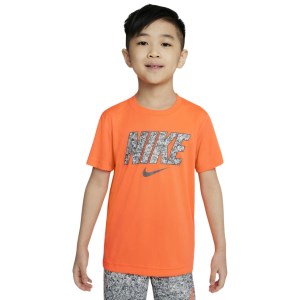 Nike Confetti Fill Logo Kids Boys T-Shirt - Total Orange
