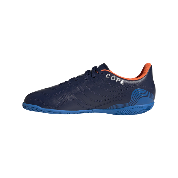 Adidas Copa Sense.4 - Kids Indoor Football Boots - Navy/White/Blue Rush