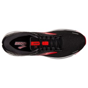 Brooks Ghost 14 - Mens Running Shoes - Black/Red/White