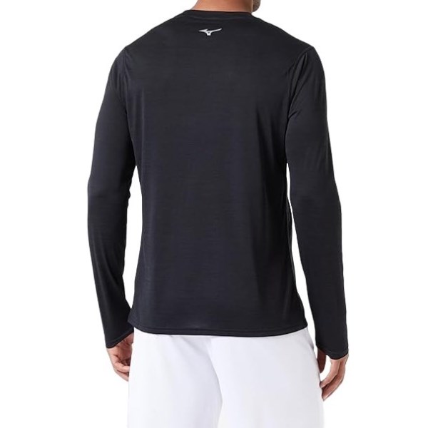 Mizuno Impulse Core Mens Long Sleeve Running T-Shirt - Black