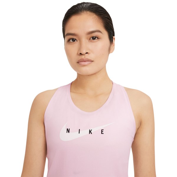 Nike Swoosh Run Womens Running Tank Top - Pink Foam/Reflective Silver