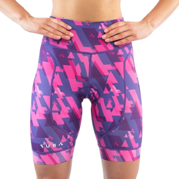 Sub4 Womens Triathlon Shorts - Purple Print