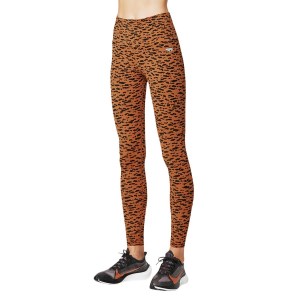Running Bare Ab Waisted Fight Club Womens Full Length Training Tights - Nadia
