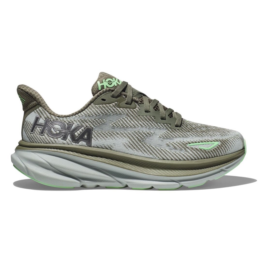 Hoka Clifton 9 - Womens Running Shoes - Olive Haze/Mercury | Sportitude