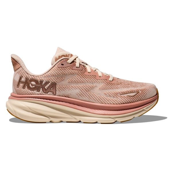 Hoka Clifton 9 - Womens Running Shoes - Sandstone/Cream