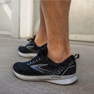 Brooks Levitate 5 - Mens Running Shoes - Black/Ebony/Grey