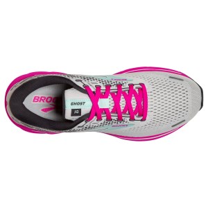 Brooks Ghost 14 - Womens Running Shoes - Oyster/Yucca/Pink