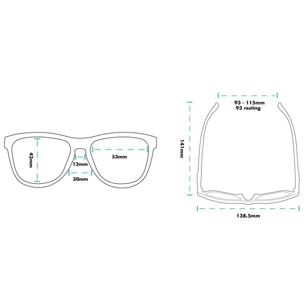 Goodr The OG Polarised Sports Sunglasses - Silverback/Squat/Mobility