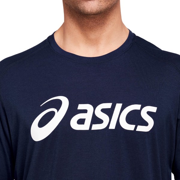 Asics Essential Triblend Mens Training T-Shirt - Peacoat/Brilliant White