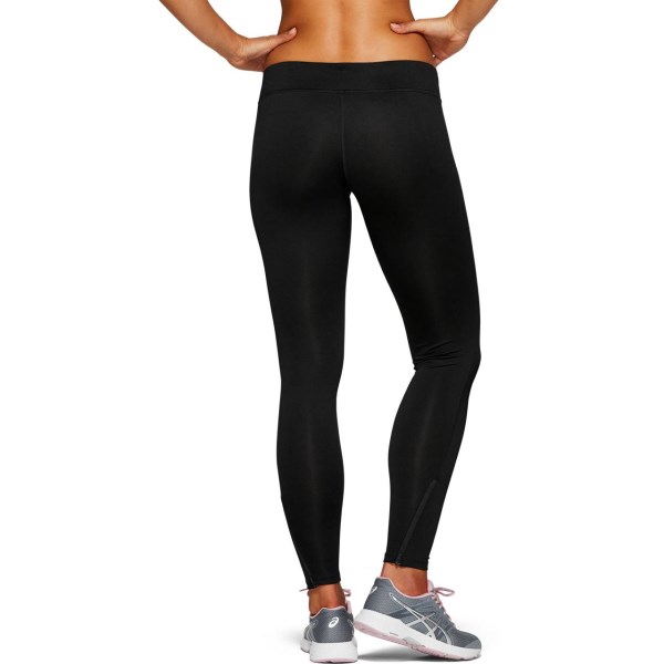 Asics Silver Womens Full Length Running Tights - Performance Black
