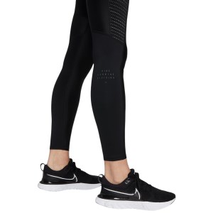 Nike Dri-Fit Run Division Epic Luxe Womens Running Tights - Black/Atomic Orange/Reflective Black